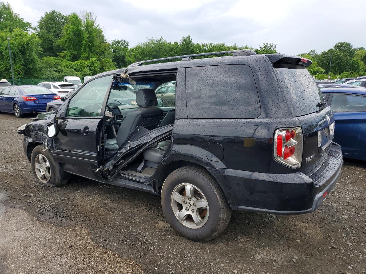 2008 Honda Pilot Exl Black vin: 5FNYF18558B042636