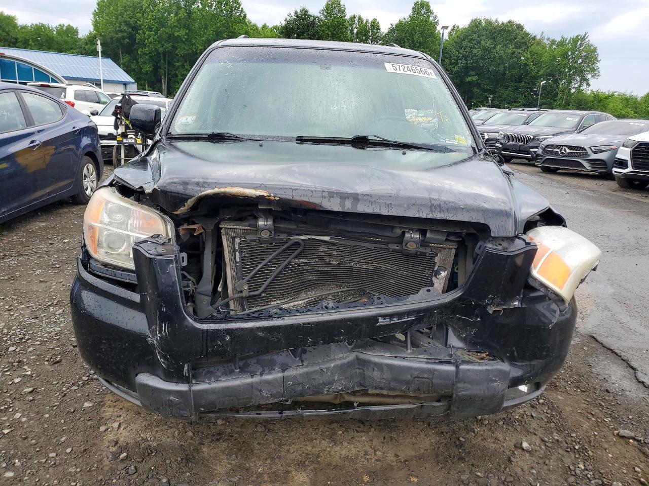 2008 Honda Pilot Exl Black vin: 5FNYF18558B042636