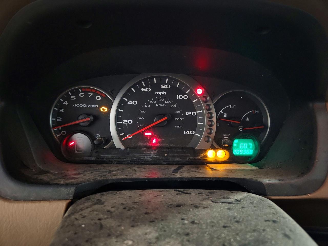 2004 Honda Pilot Exl Maroon vin: 5FNYF18564B001961