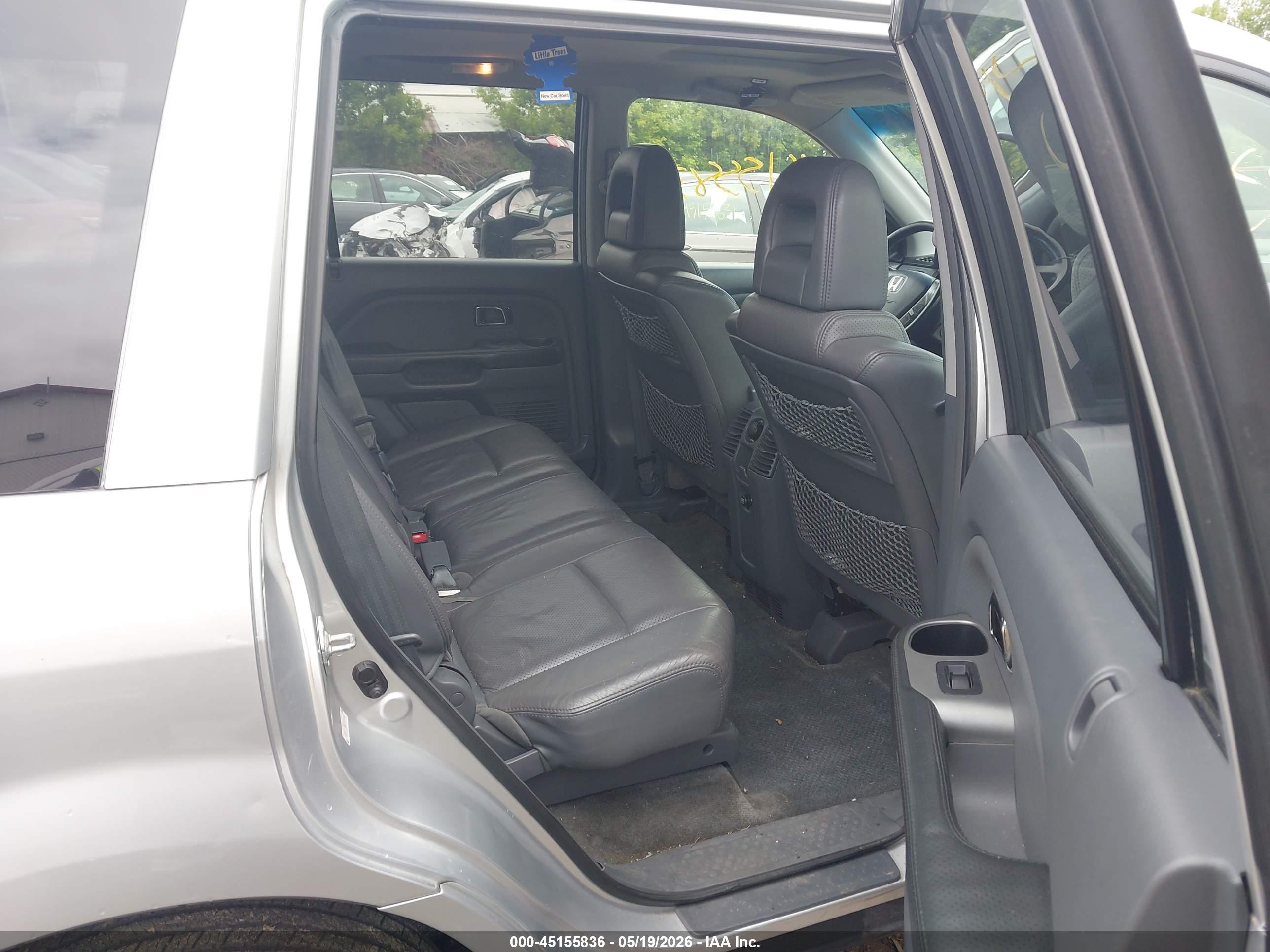2005 Honda Pilot Ex-l Silver vin: 5FNYF18565B054967