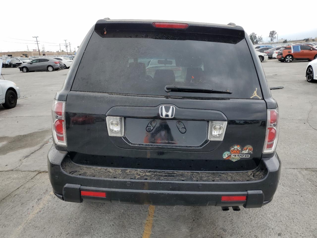 2006 Honda Pilot Ex Black vin: 5FNYF18566B020934