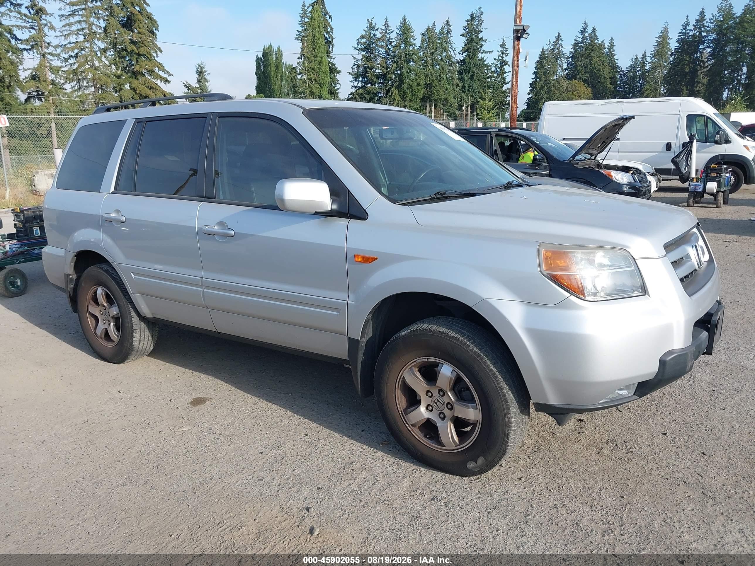 2008 Honda Pilot Ex-l Серебряный vin: 5FNYF18568B055783