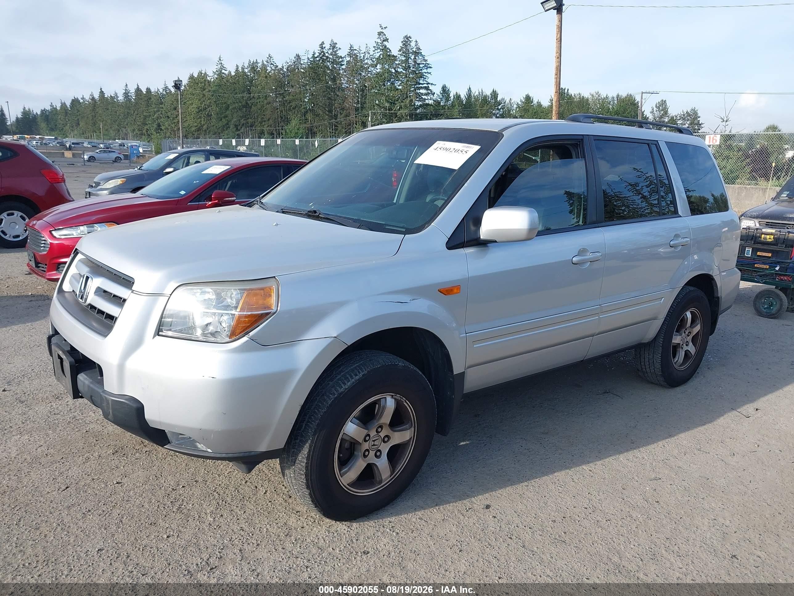 2008 Honda Pilot Ex-l Серебряный vin: 5FNYF18568B055783