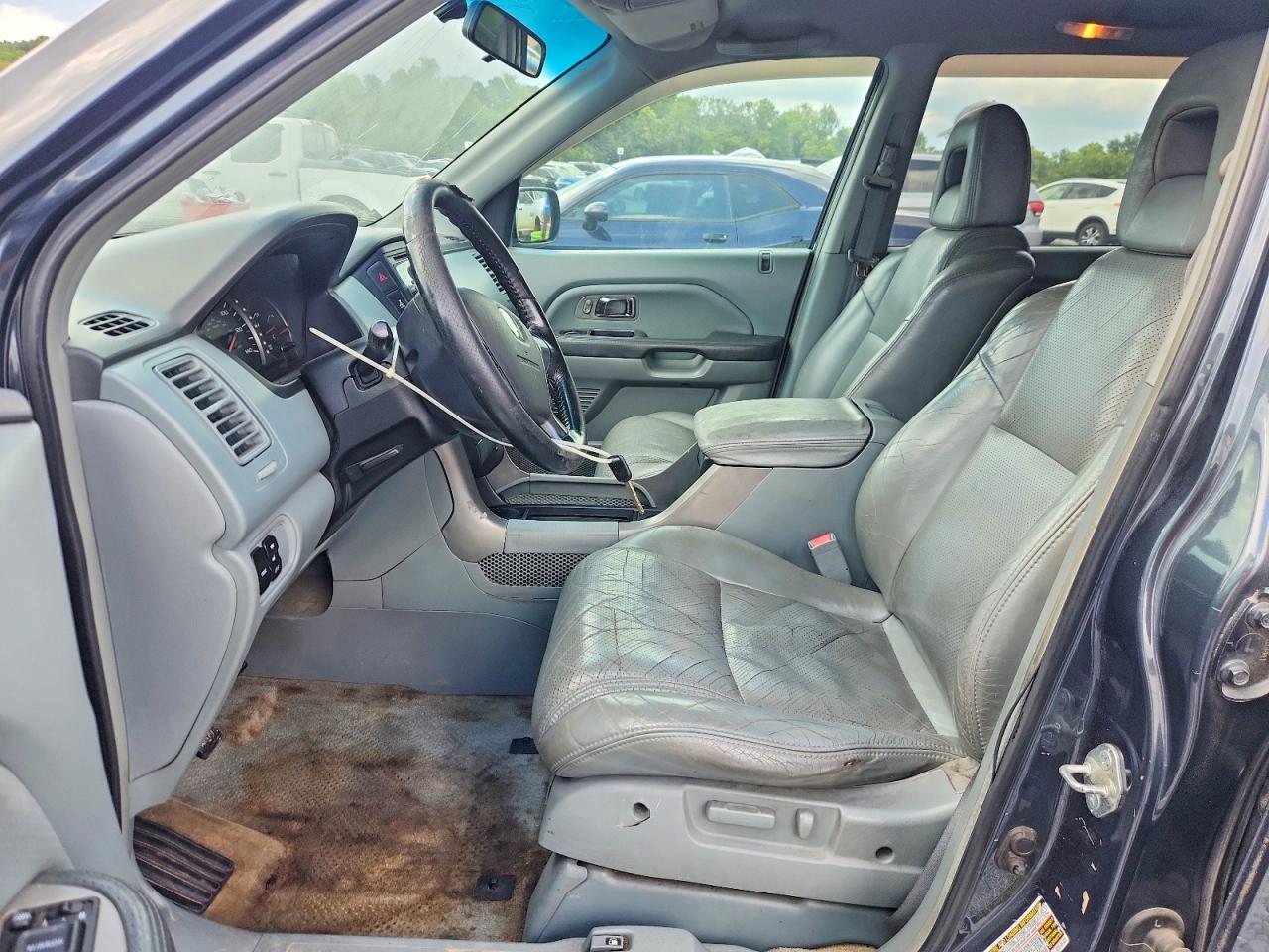 2004 Honda Pilot Exl Blue vin: 5FNYF18574B007011
