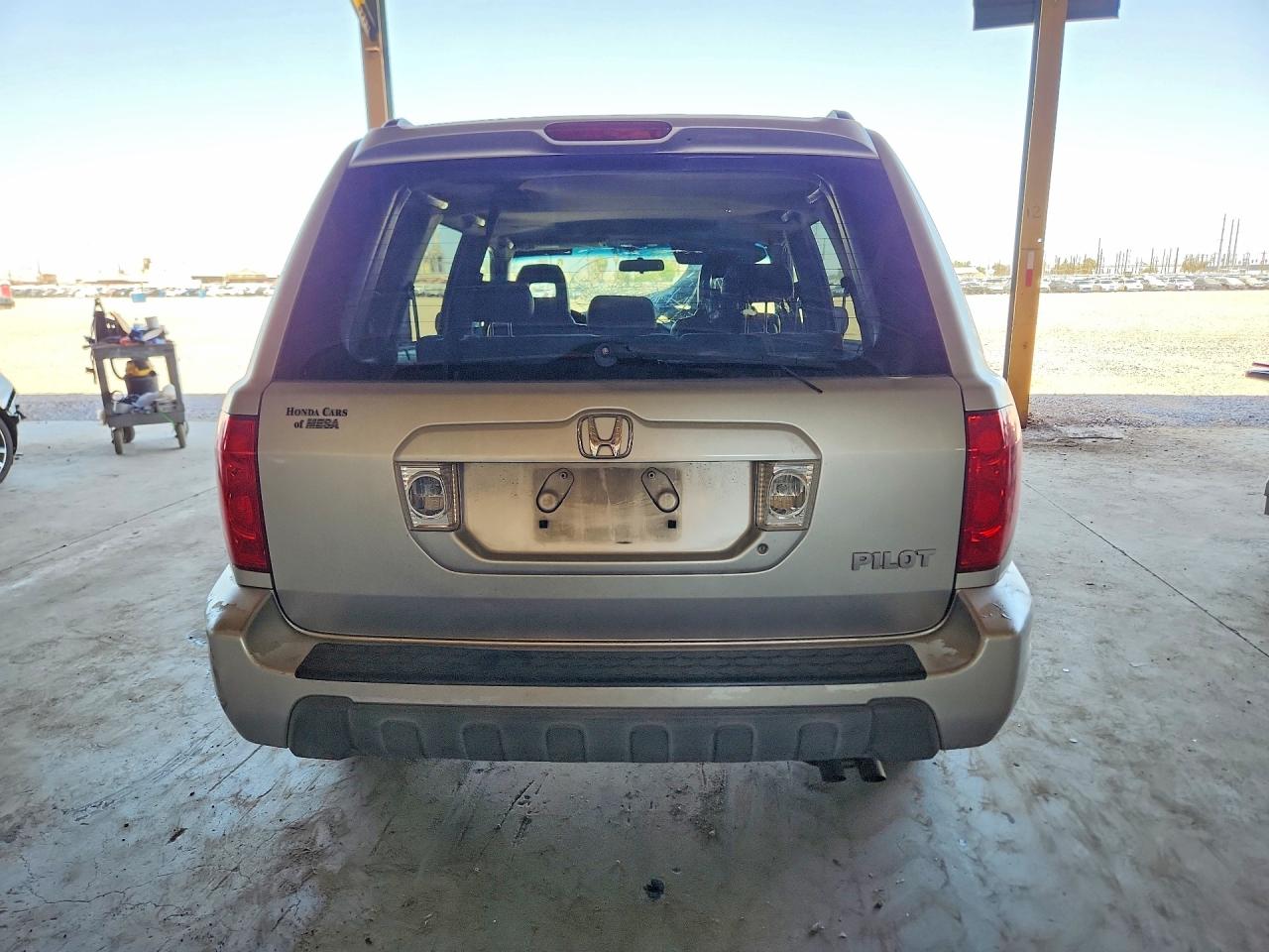 2005 Honda Pilot Exl Silver vin: 5FNYF18575B044481