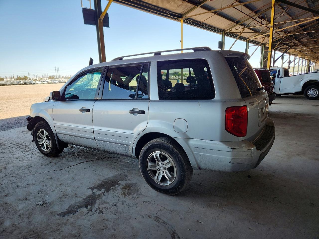 2005 Honda Pilot Exl Silver vin: 5FNYF18575B044481