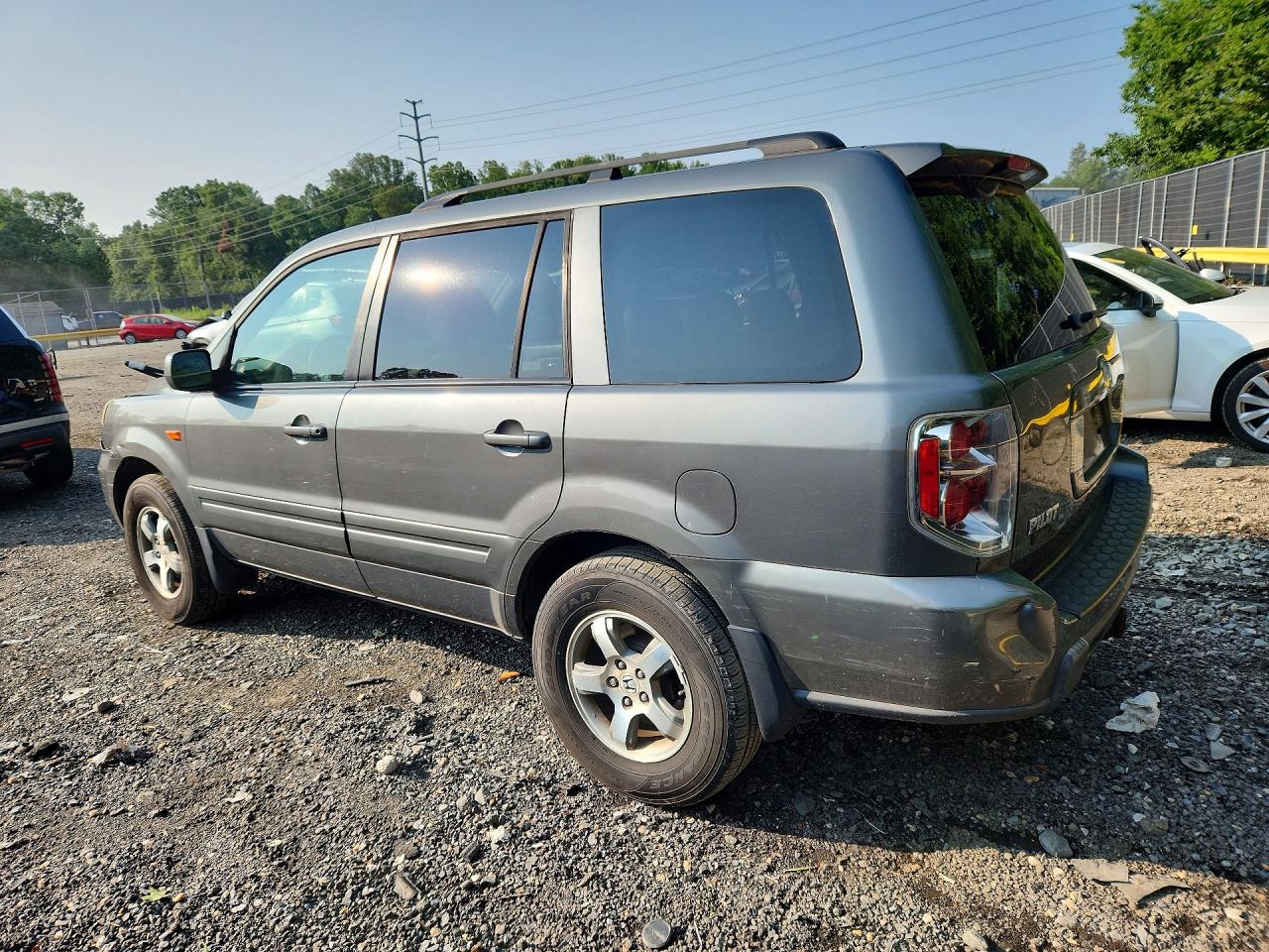 2007 Honda Pilot Exl Gray vin: 5FNYF18577B000211