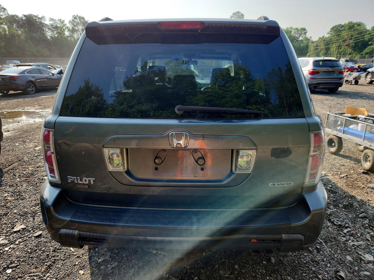 2007 Honda Pilot Exl Gray vin: 5FNYF18577B000211
