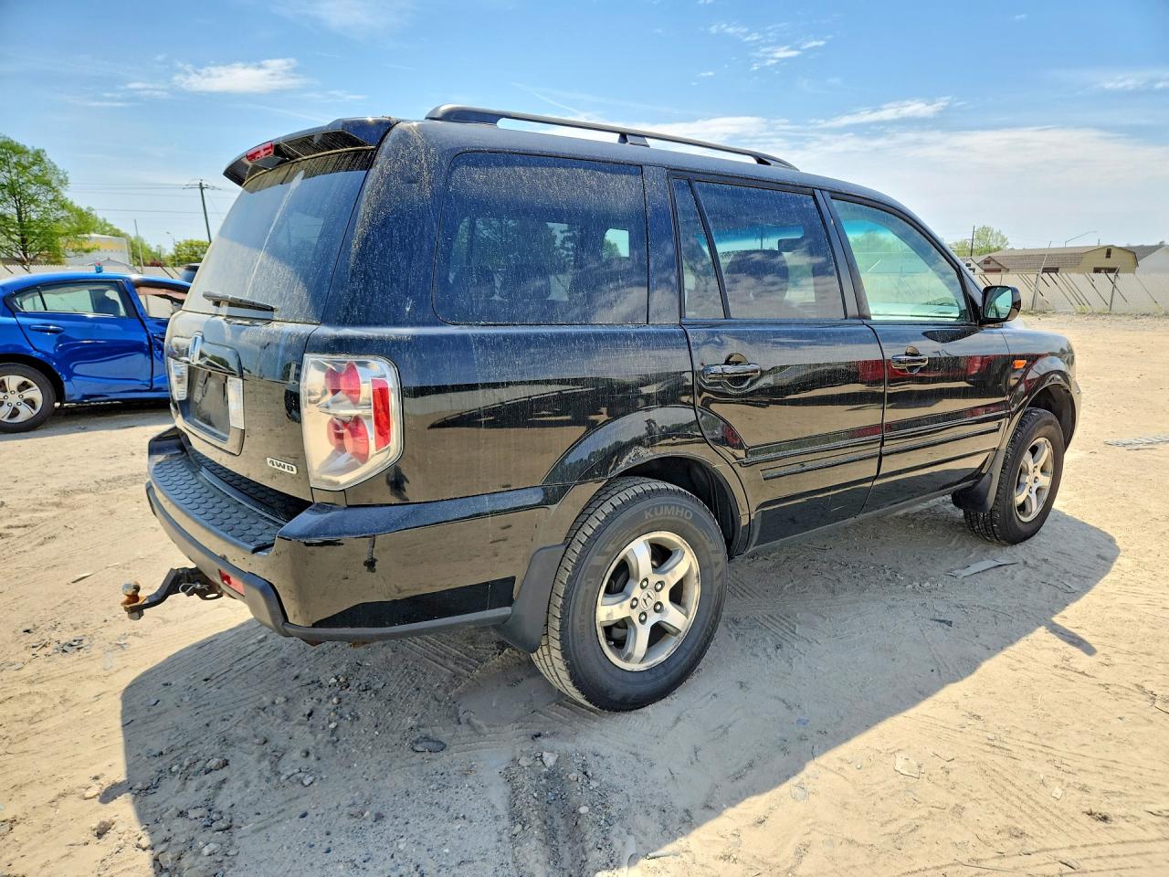 2007 Honda Pilot Exl Black vin: 5FNYF18577B002413