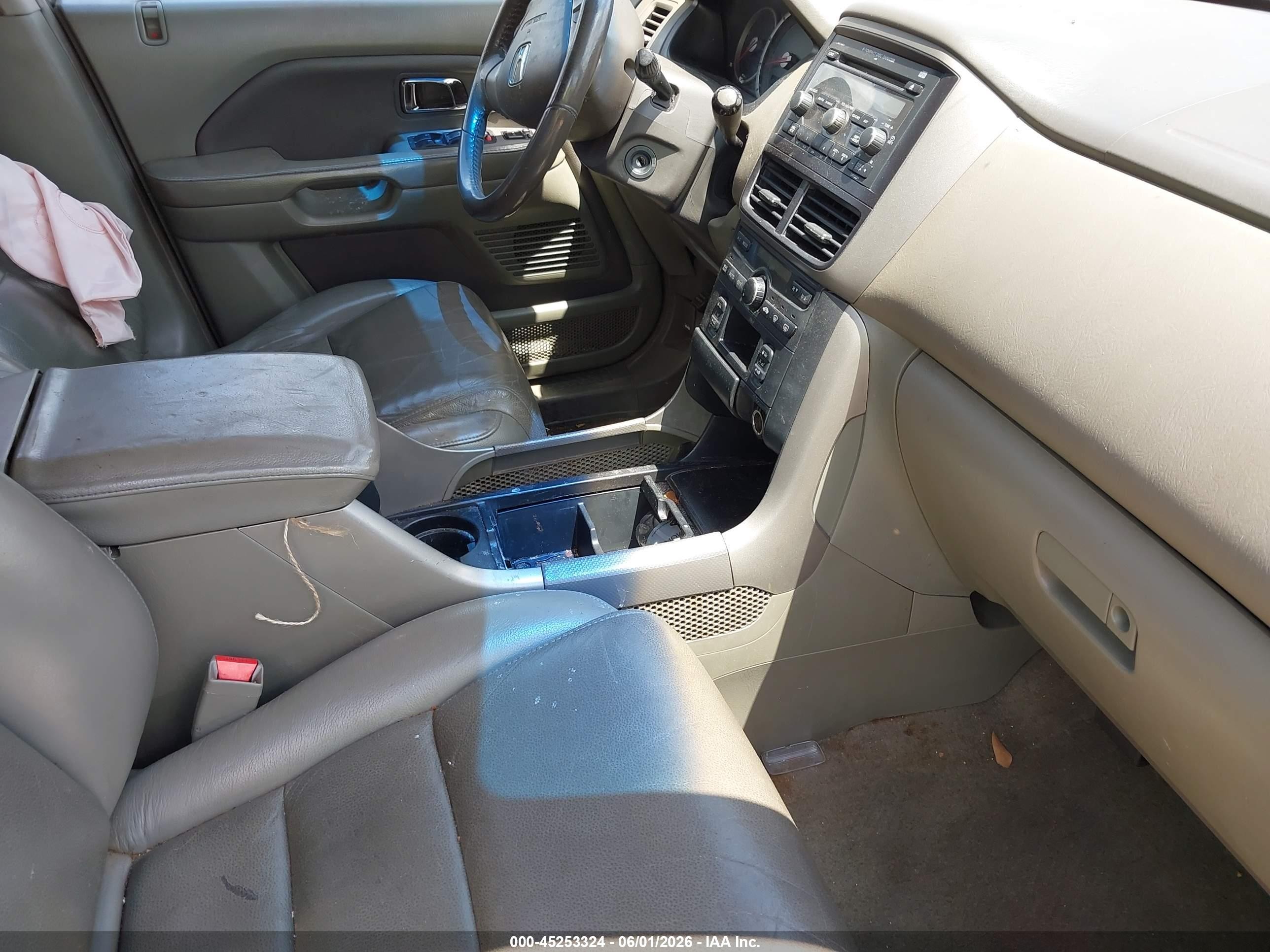 2007 Honda Pilot Ex-l Green vin: 5FNYF18577B007773