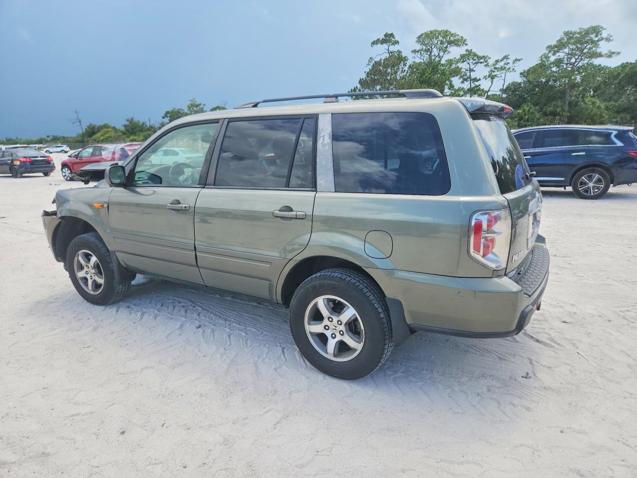 2007 Honda Pilot Exl Green vin: 5FNYF18577B033001