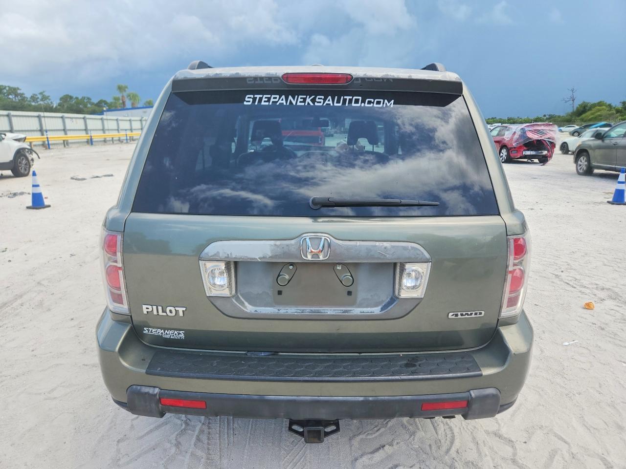 2007 Honda Pilot Exl Green vin: 5FNYF18577B033001
