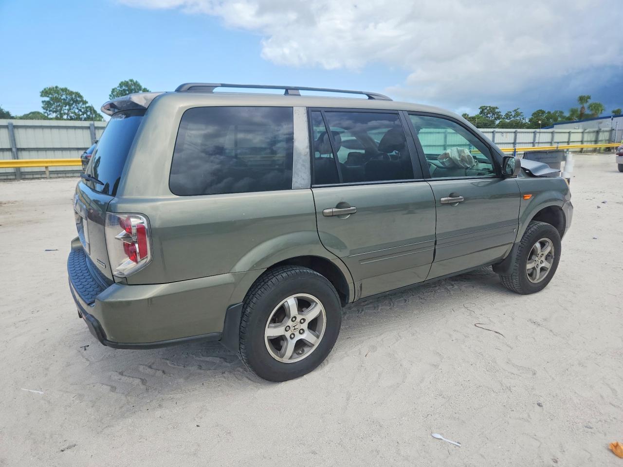 2007 Honda Pilot Exl Green vin: 5FNYF18577B033001