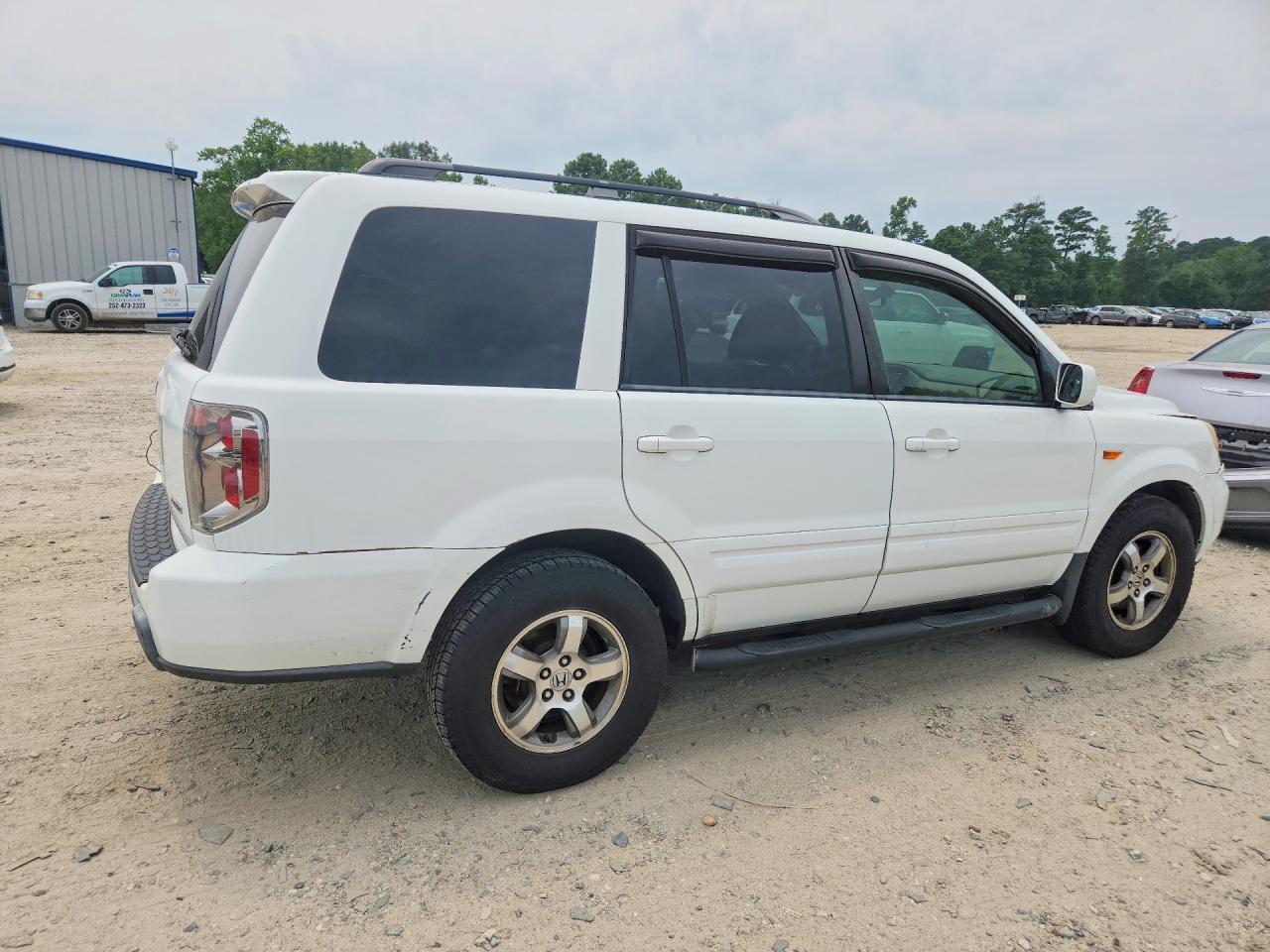 2008 Honda Pilot Exl White vin: 5FNYF18578B025952