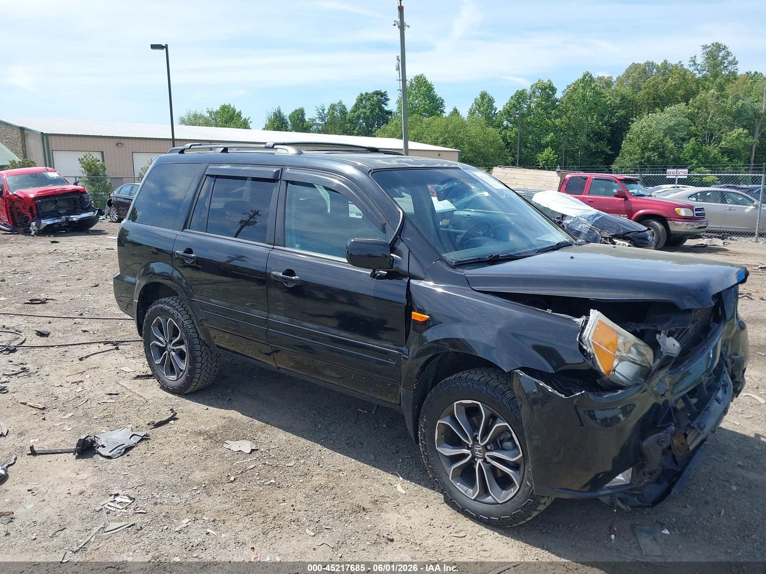 2008 Honda Pilot Ex-l Black vin: 5FNYF18578B053914