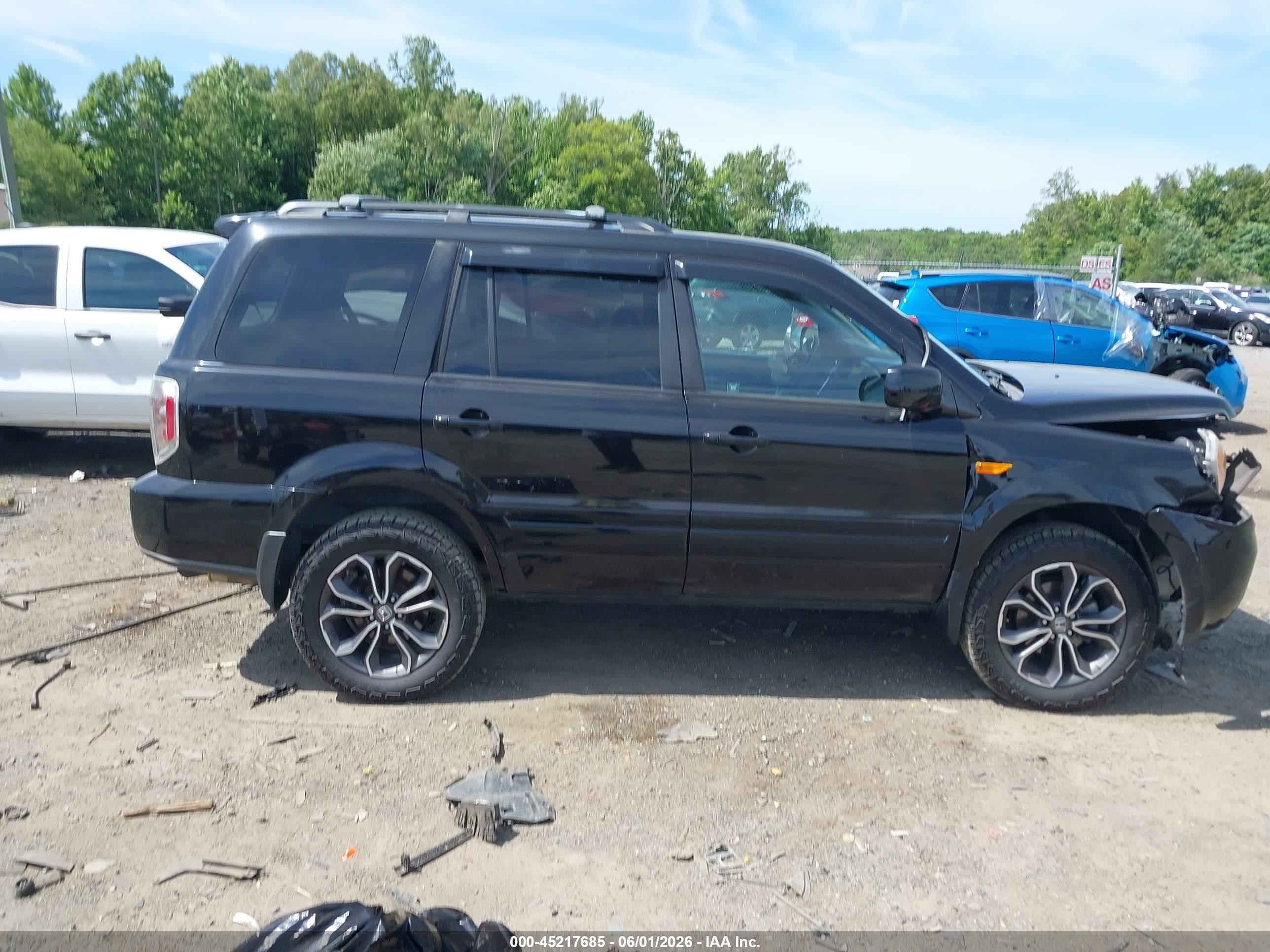2008 Honda Pilot Ex-l Black vin: 5FNYF18578B053914