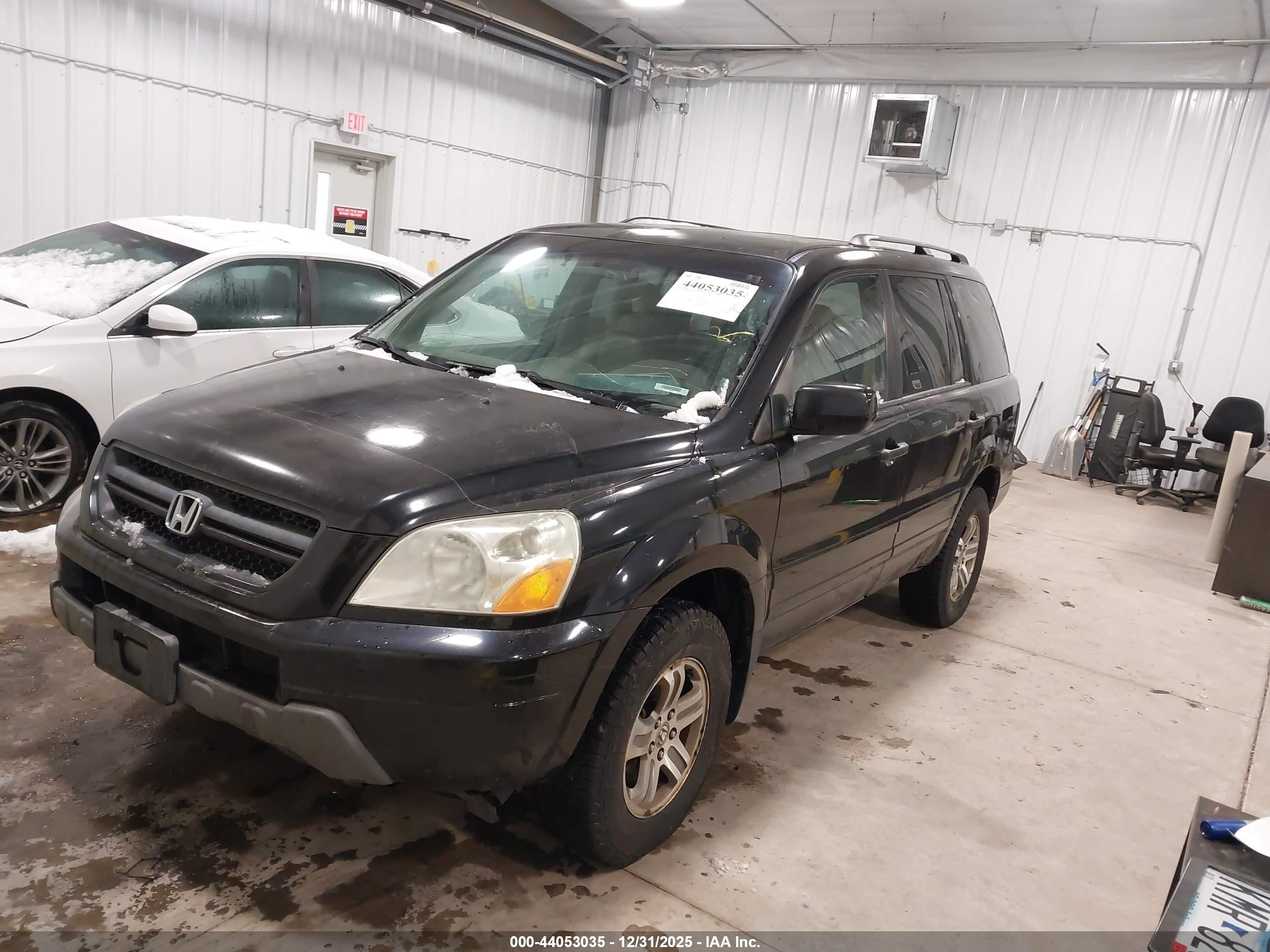 2004 Honda Pilot Ex-l Black vin: 5FNYF18584B002920