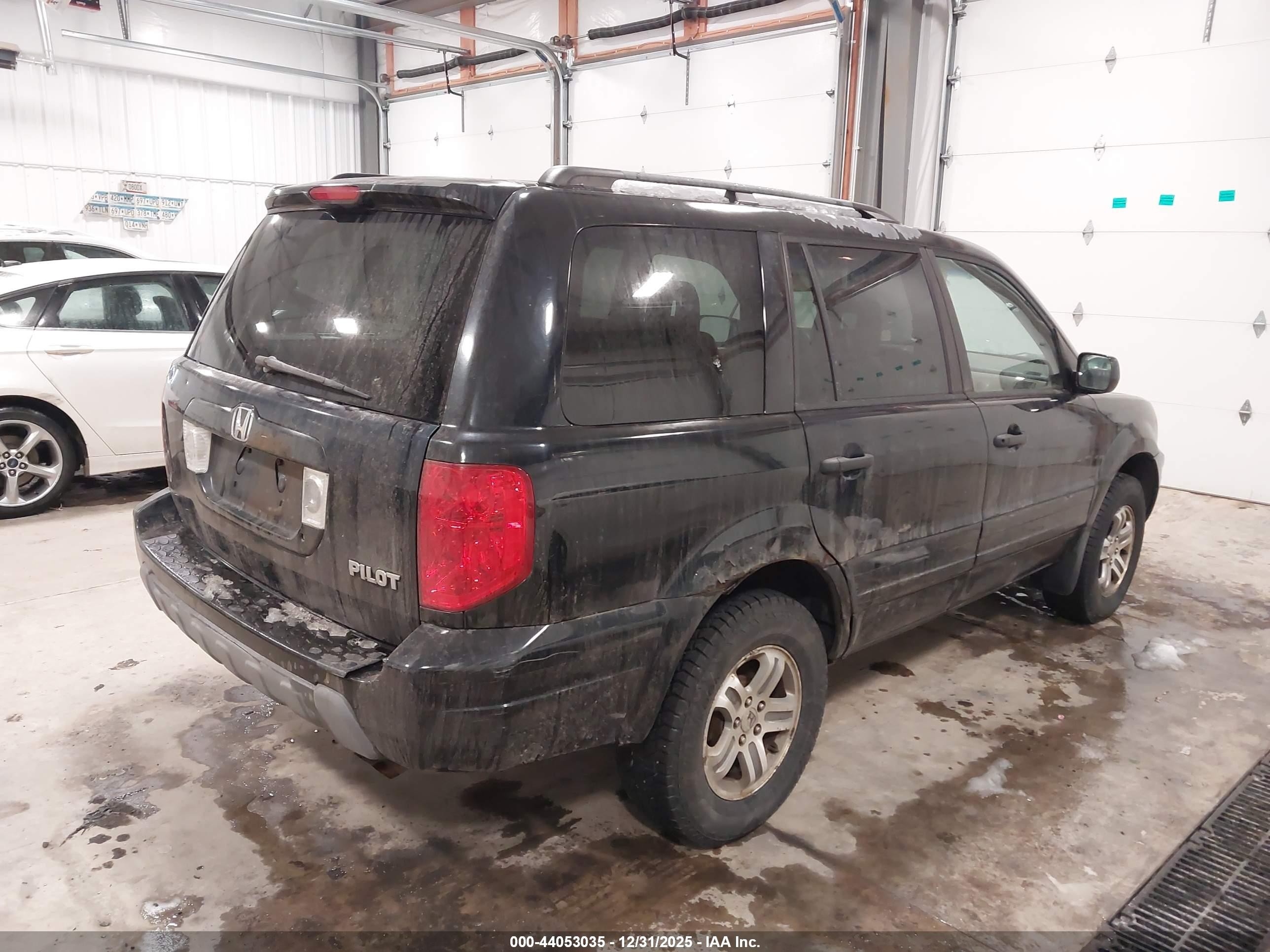 2004 Honda Pilot Ex-l Black vin: 5FNYF18584B002920