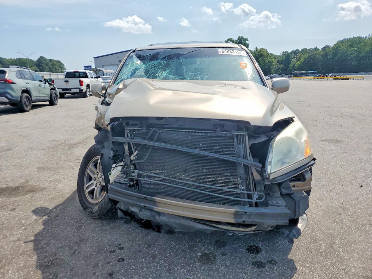 2005 Honda Pilot Exl Золотой vin: 5FNYF18585B017287