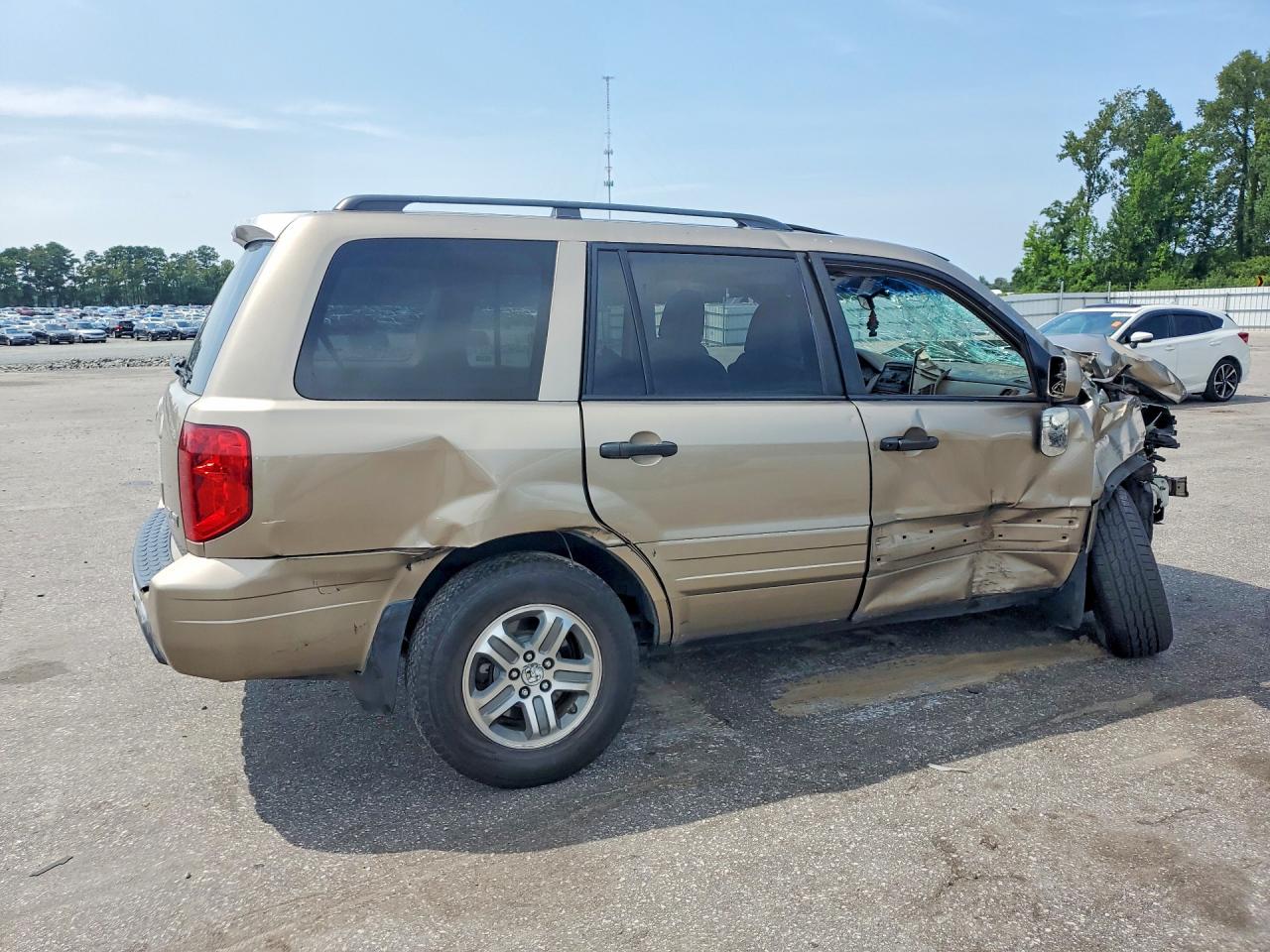 2005 Honda Pilot Exl Золотой vin: 5FNYF18585B017287