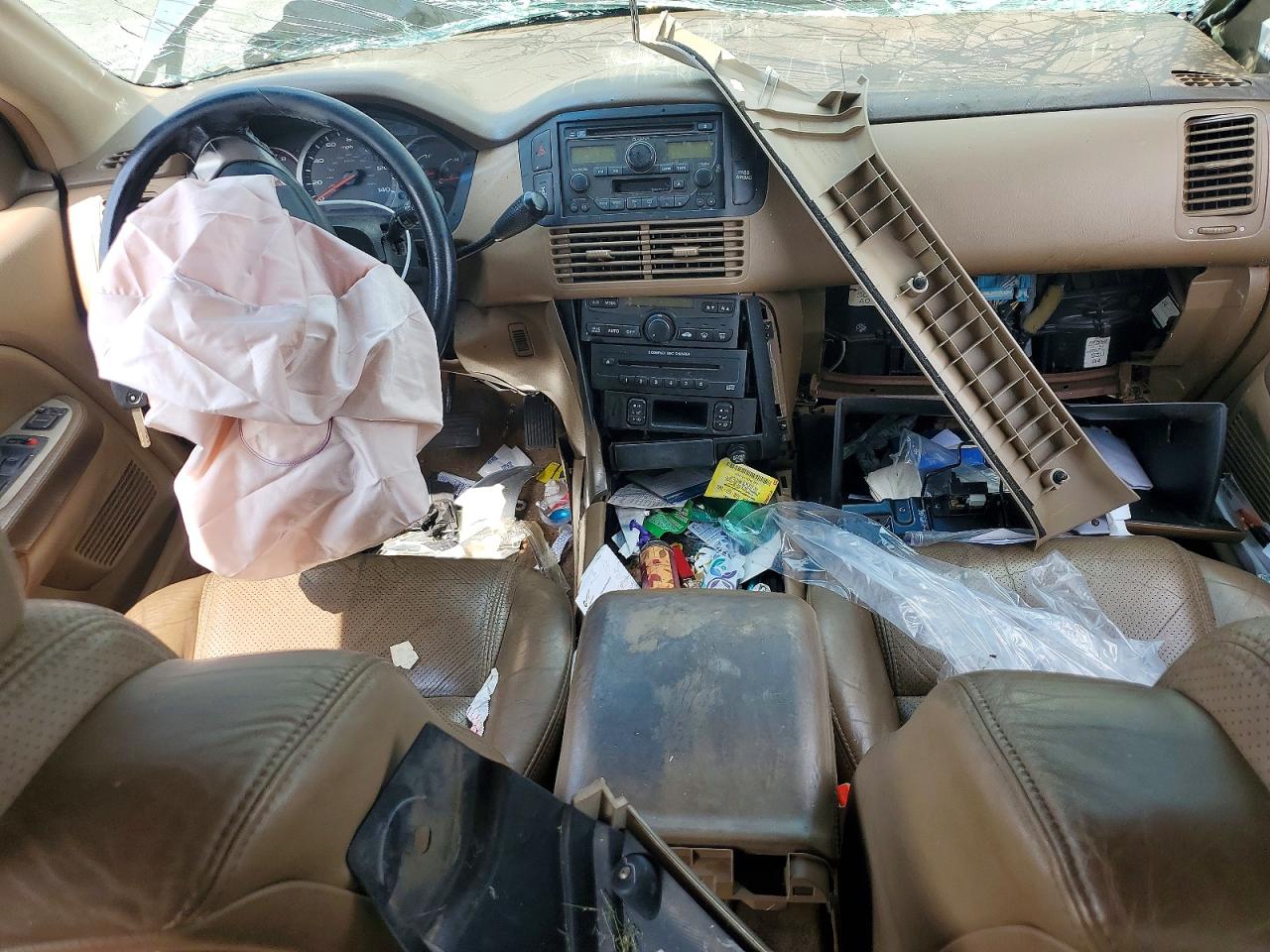 2005 Honda Pilot Exl Золотой vin: 5FNYF18585B017287