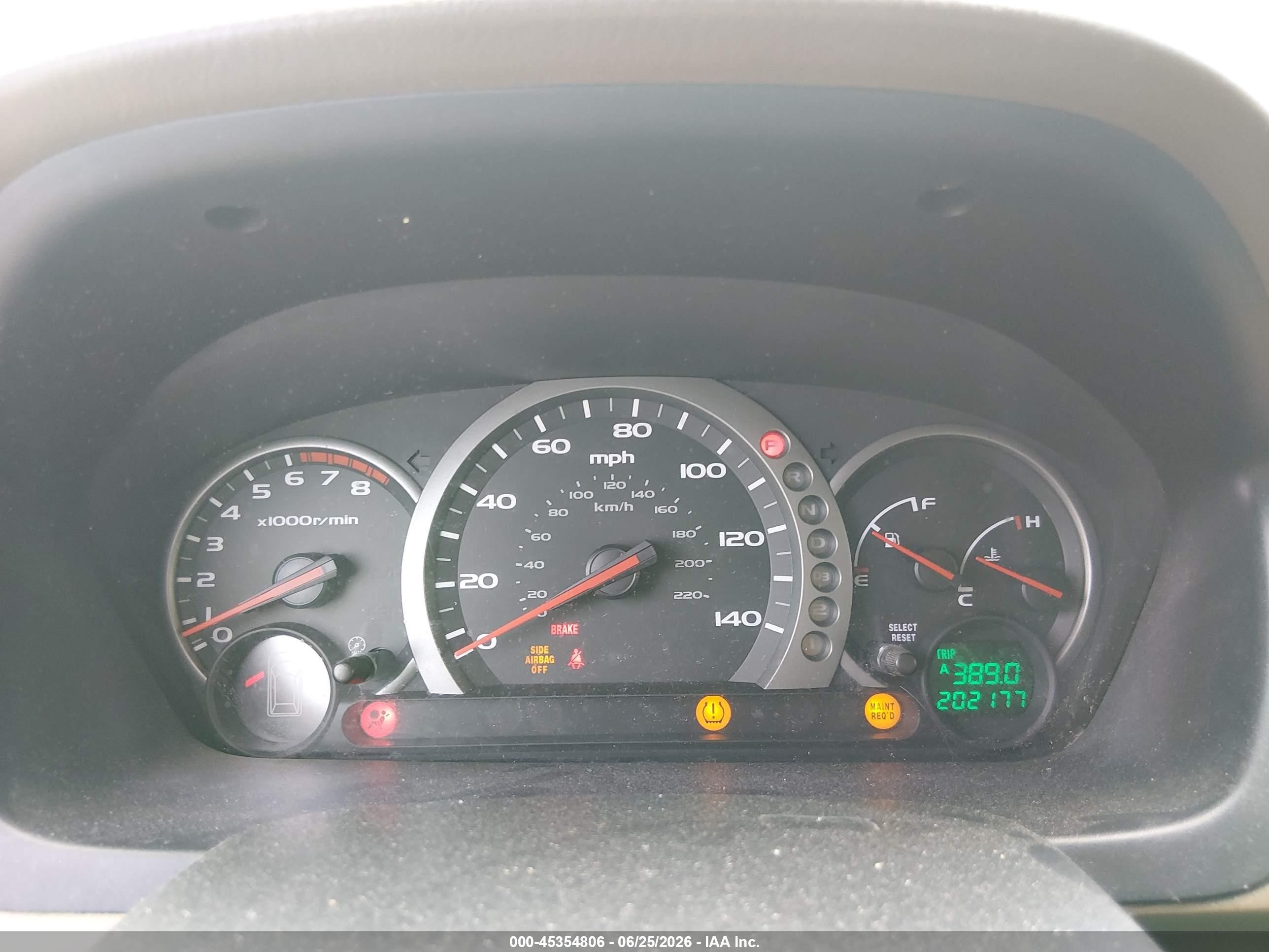 2005 Honda Pilot Ex-l Gold vin: 5FNYF18585B025518