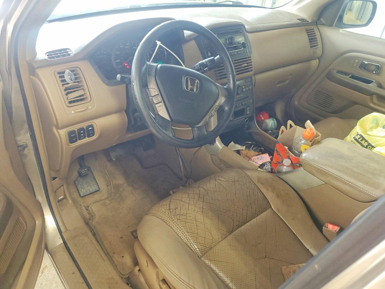 2005 Honda Pilot Exl Золотой vin: 5FNYF18585B063590