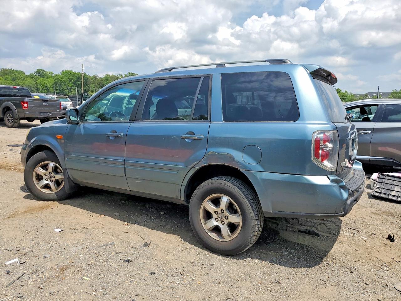 2006 Honda Pilot Ex Blue vin: 5FNYF18586B002841