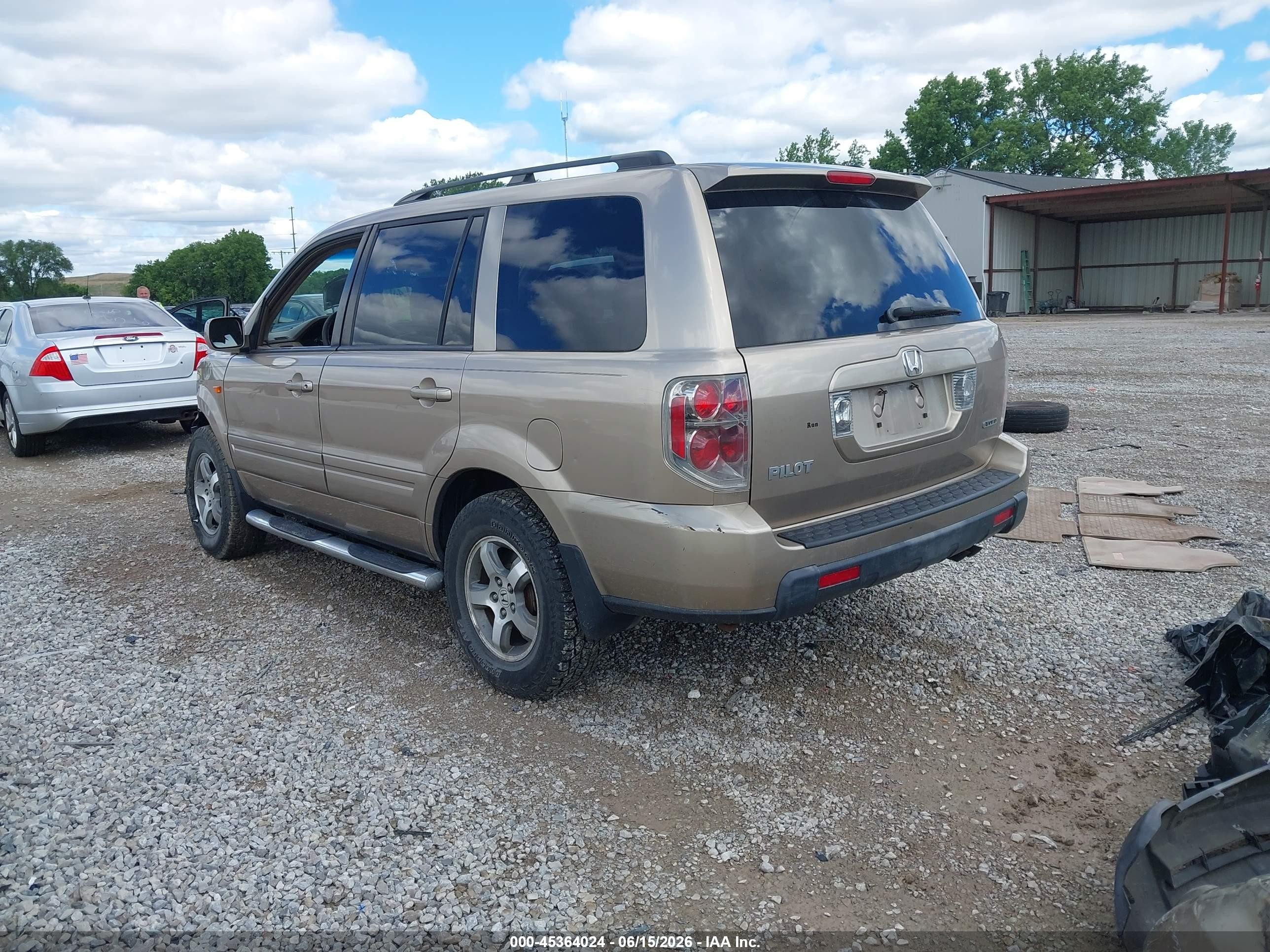 2006 Honda Pilot Ex-l Gold vin: 5FNYF18586B025858