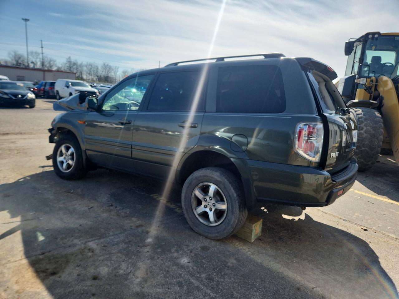 2006 Honda Pilot Ex Gray vin: 5FNYF18586B028047