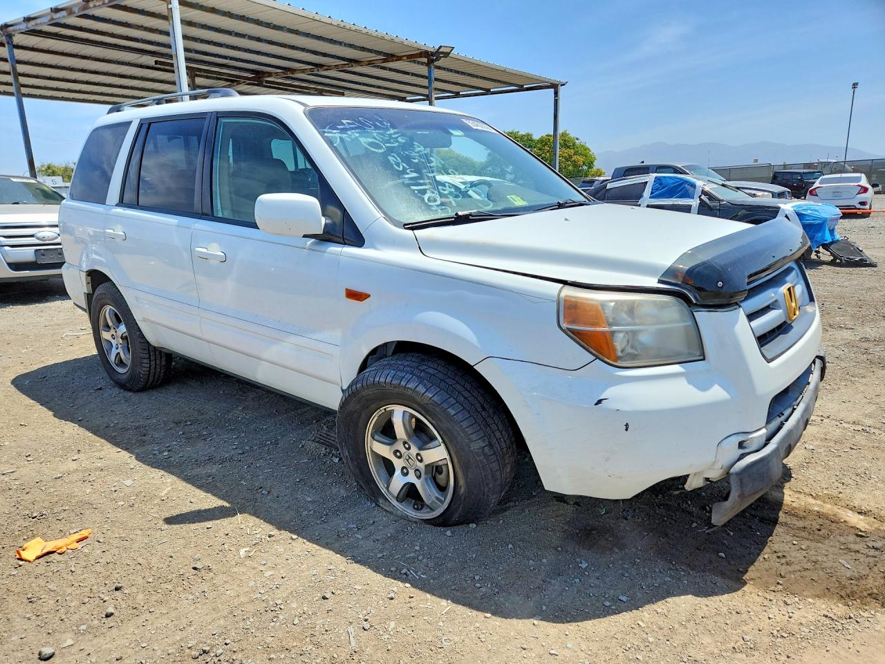 2008 Honda Pilot Exl Белый vin: 5FNYF18588B003765