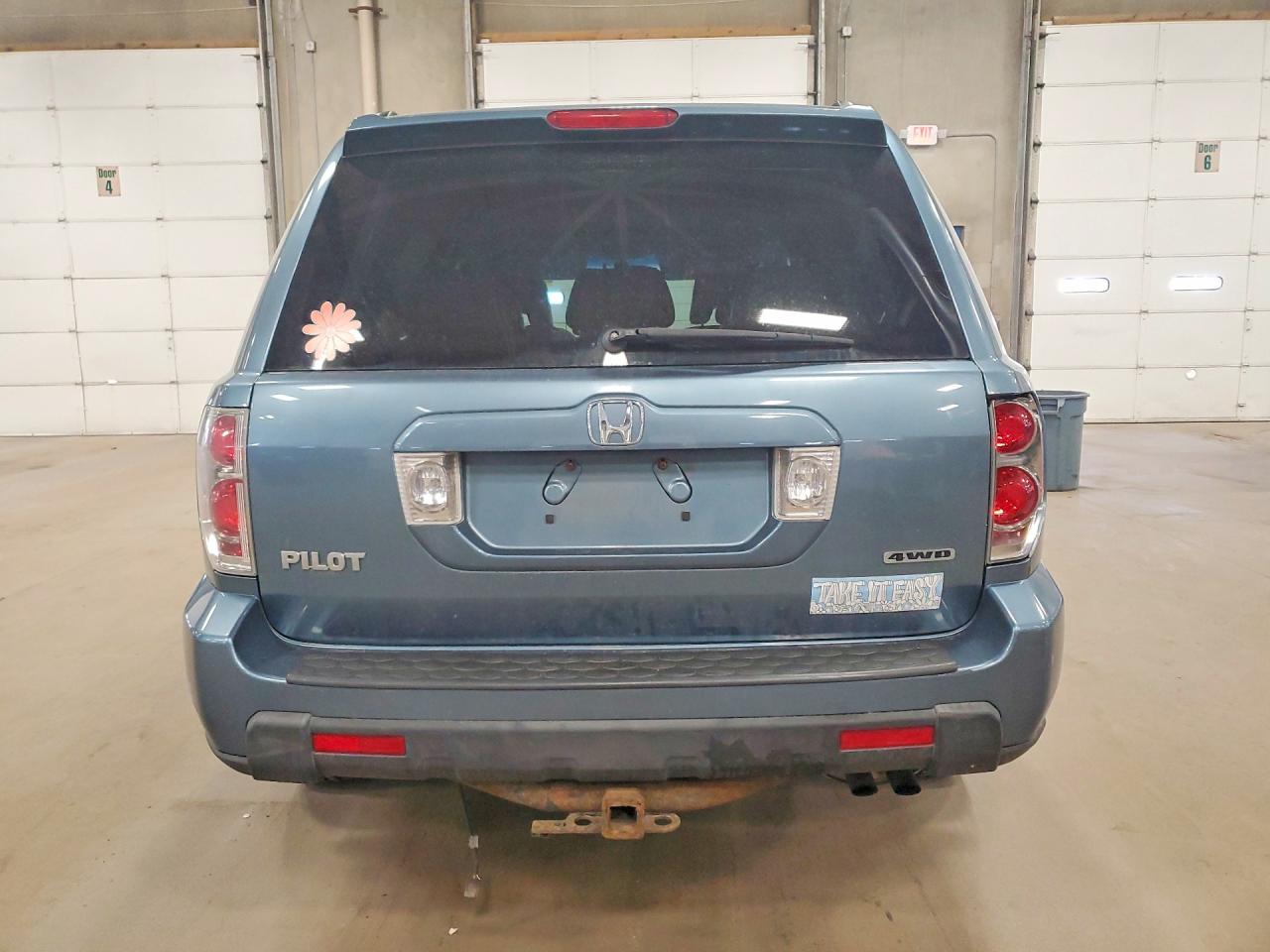 2008 Honda Pilot Exl Blue vin: 5FNYF18588B006990