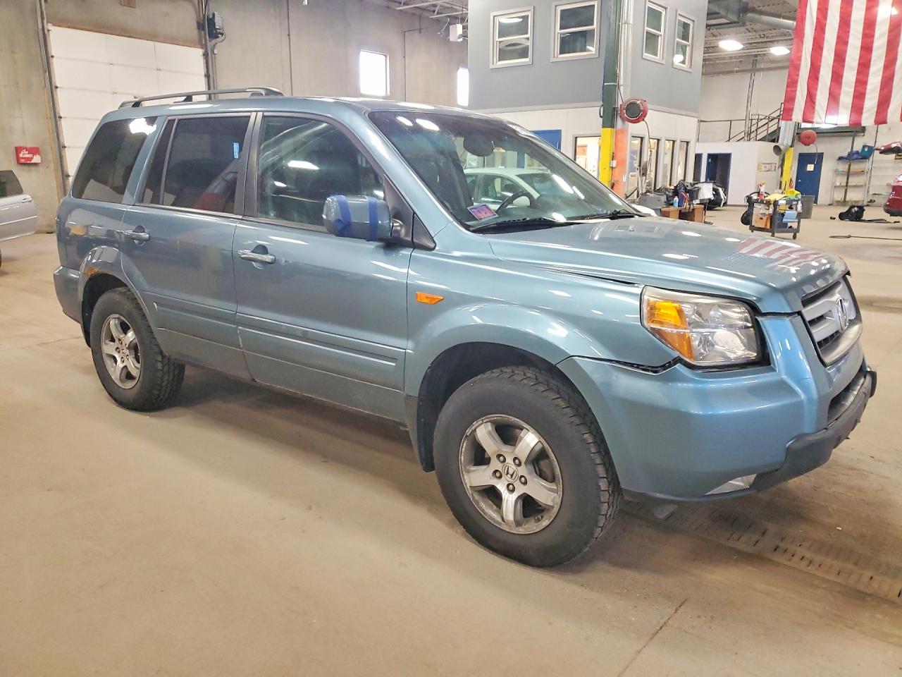 2008 Honda Pilot Exl Blue vin: 5FNYF18588B006990