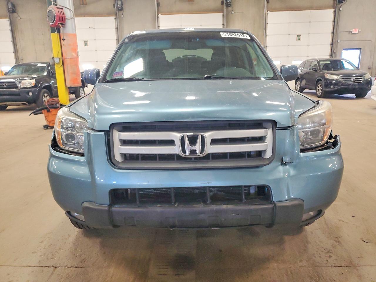 2008 Honda Pilot Exl Blue vin: 5FNYF18588B006990