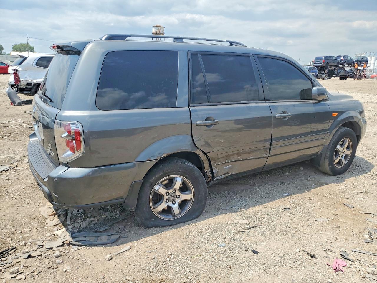 2008 Honda Pilot Exl Gray vin: 5FNYF18588B007038