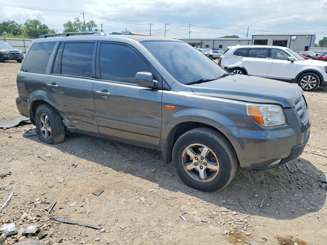 2008 Honda Pilot Exl Gray vin: 5FNYF18588B007038