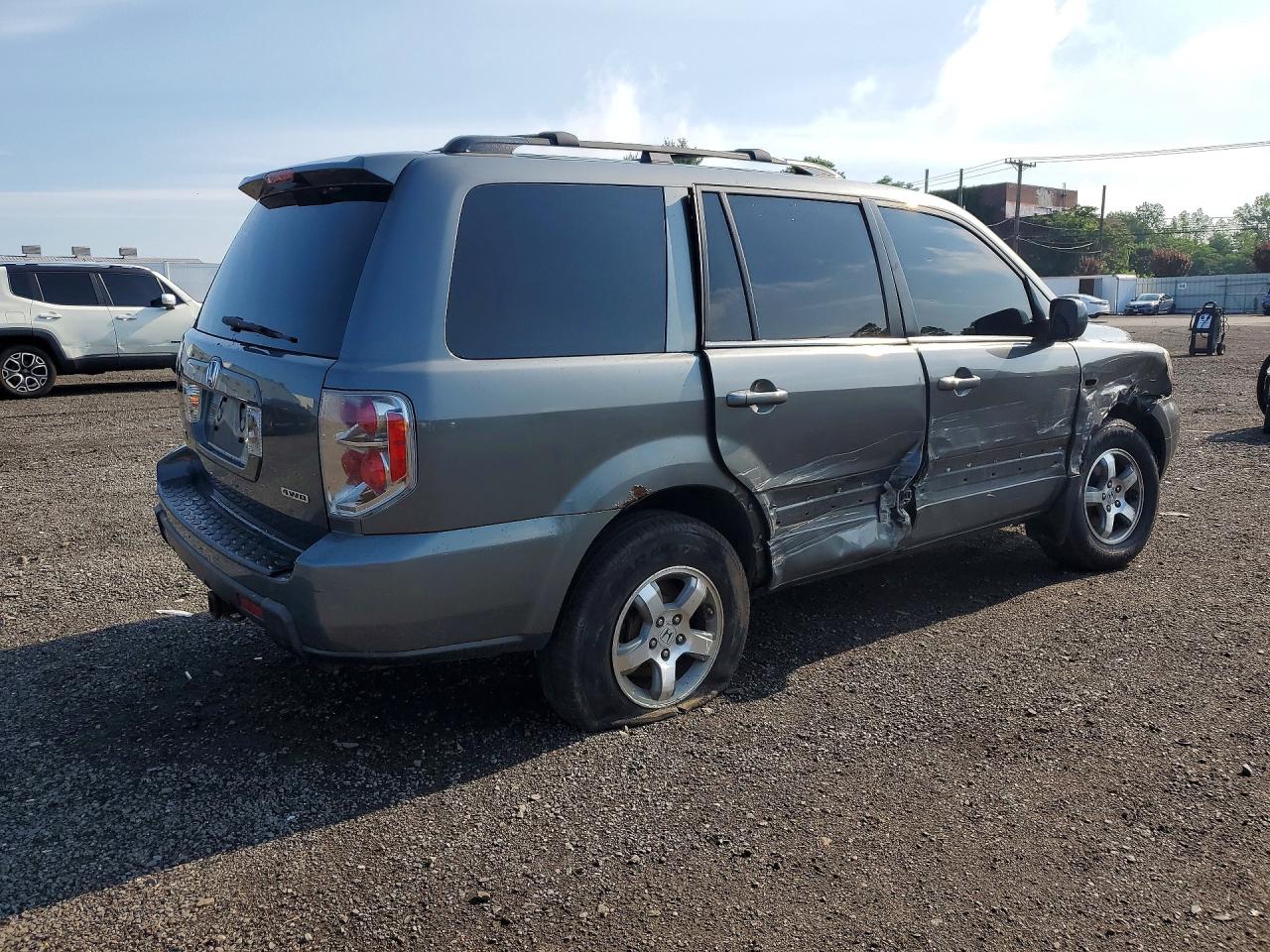 2008 Honda Pilot Exl Gray vin: 5FNYF18588B016452