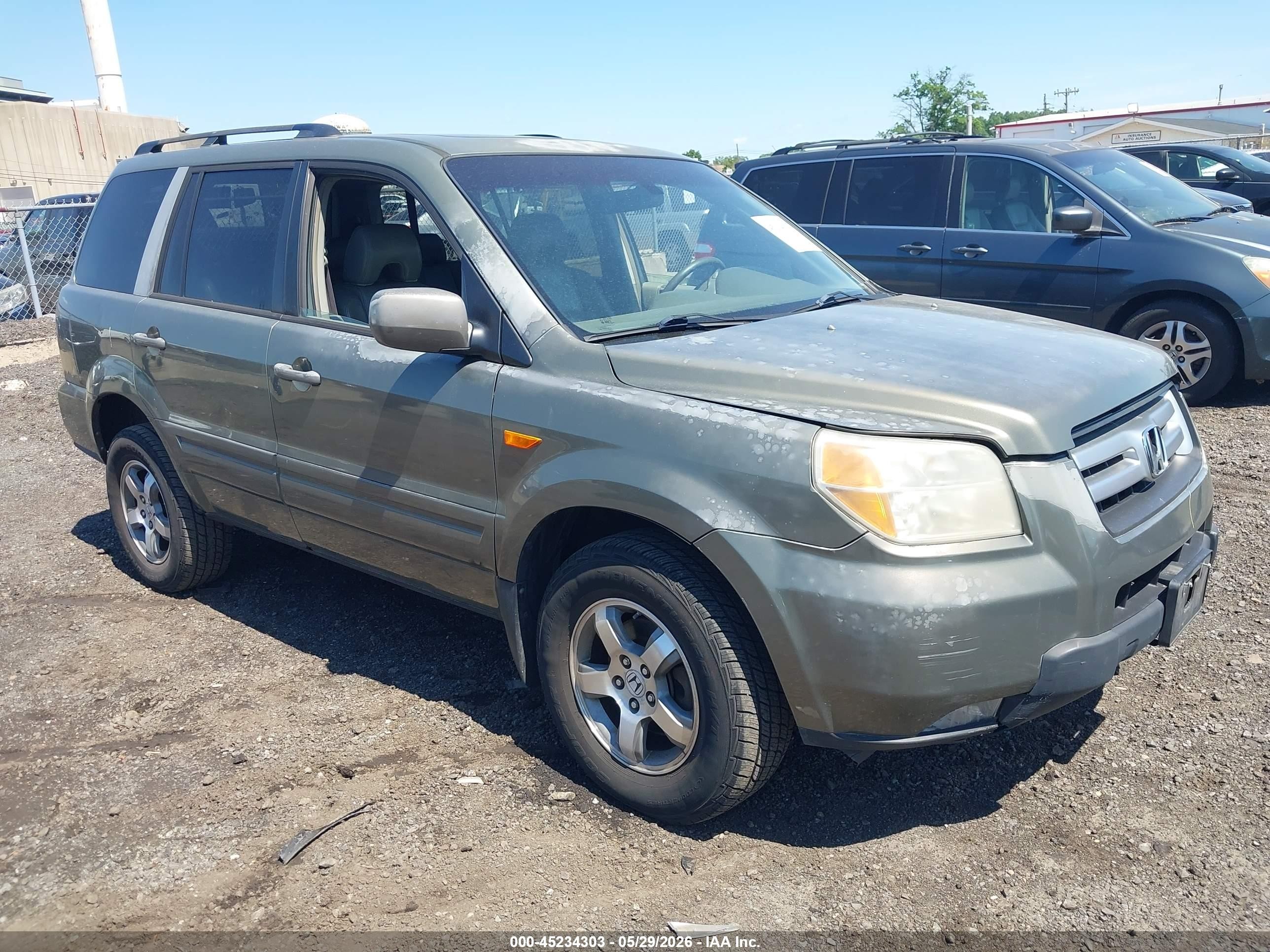 2008 Honda Pilot Ex-l Green vin: 5FNYF18588B020792