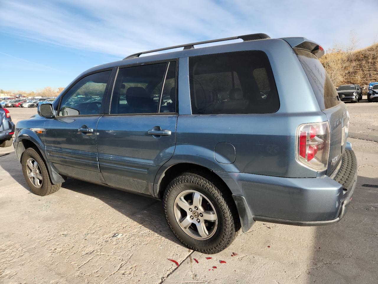 2008 Honda Pilot Exl Teal vin: 5FNYF18588B023580