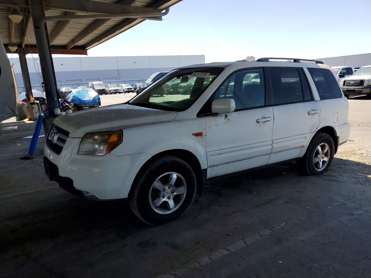 2008 Honda Pilot Exl White vin: 5FNYF18588B048902