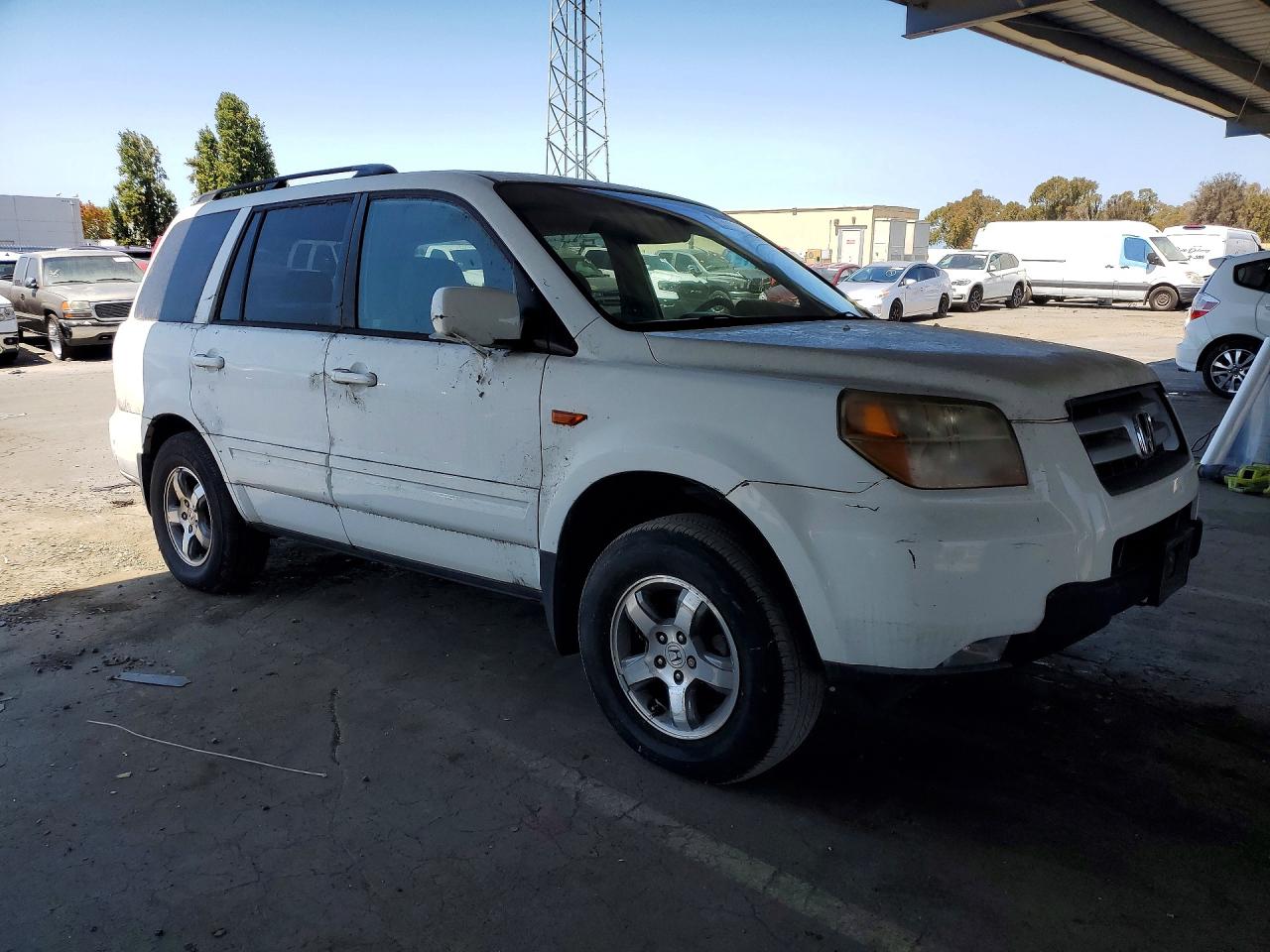 2008 Honda Pilot Exl White vin: 5FNYF18588B048902
