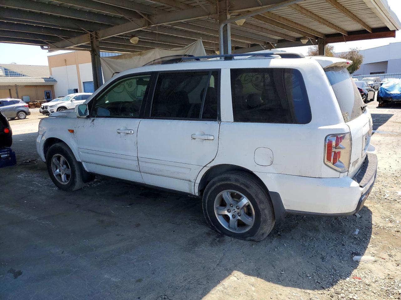 2008 Honda Pilot Exl White vin: 5FNYF18588B048902