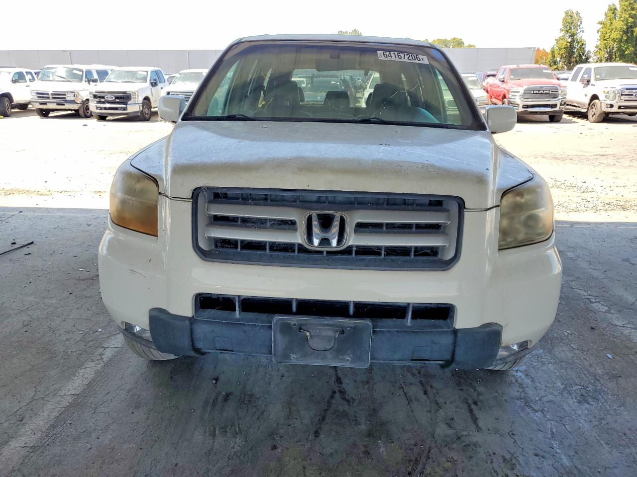 2008 Honda Pilot Exl White vin: 5FNYF18588B048902