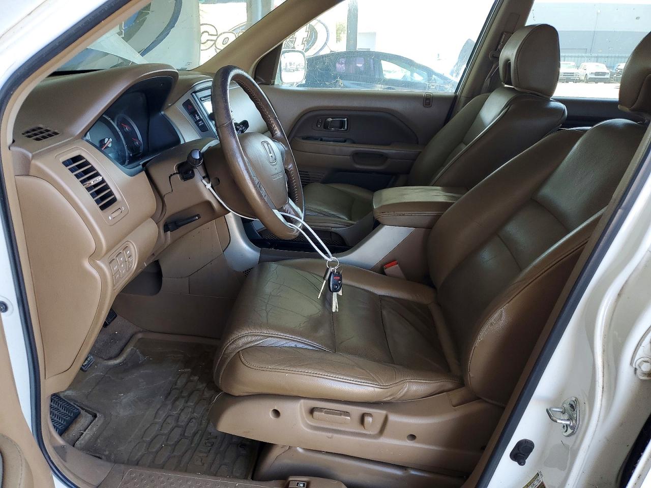 2008 Honda Pilot Exl White vin: 5FNYF18588B048902