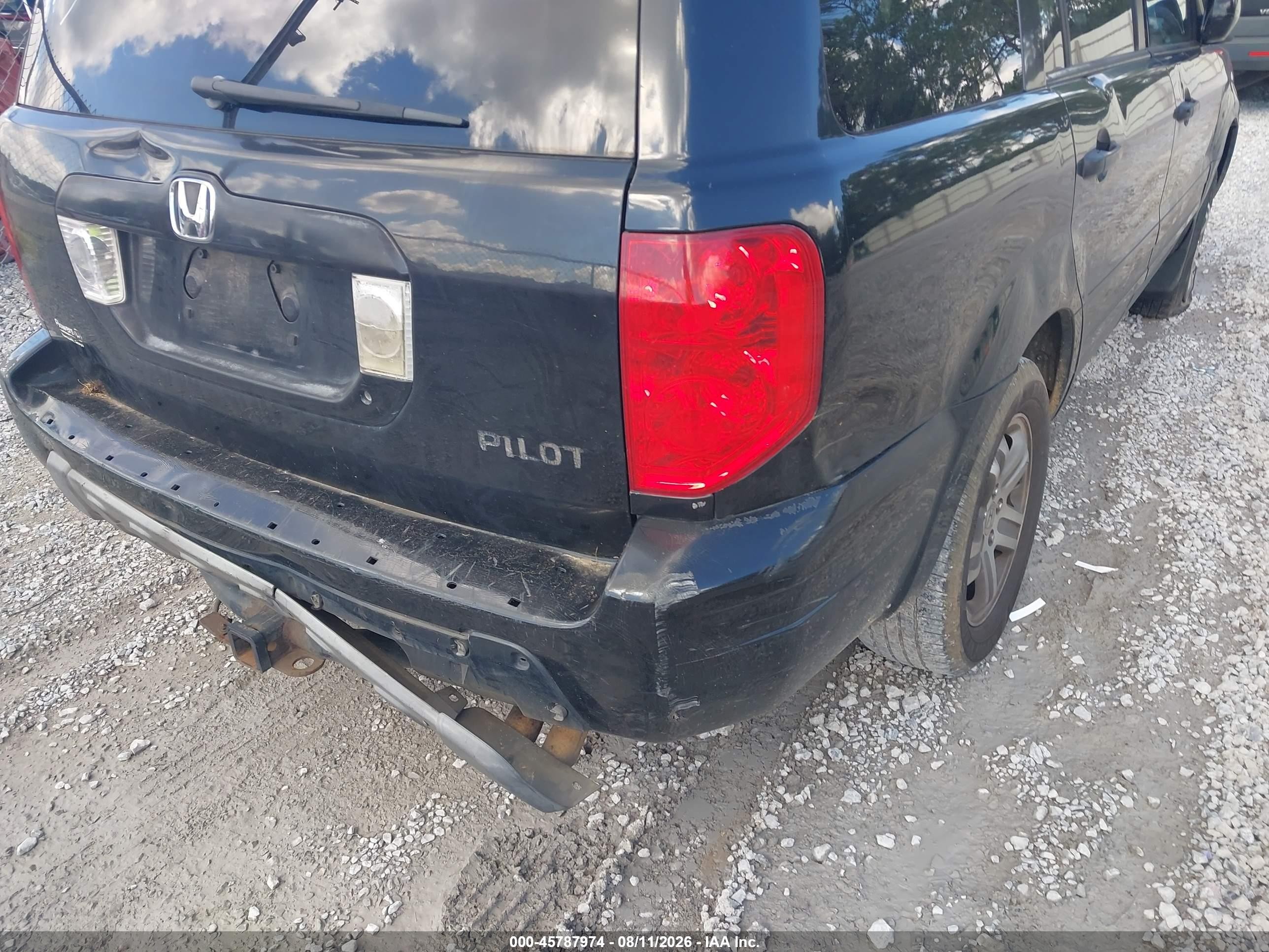 2004 Honda Pilot Ex-l Black vin: 5FNYF18594B002358