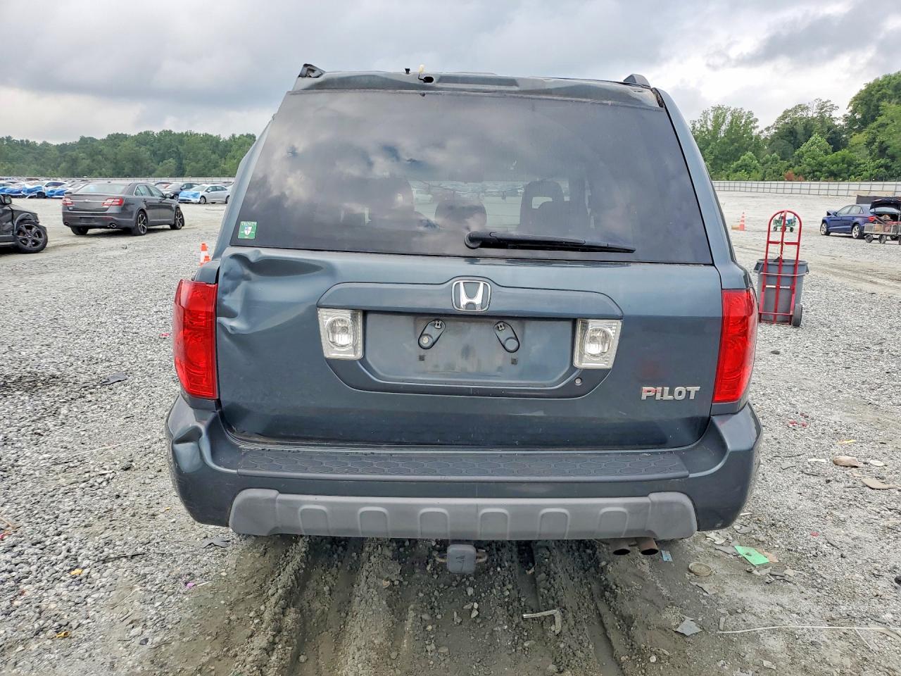 2004 Honda Pilot Exl Серый vin: 5FNYF18594B005096