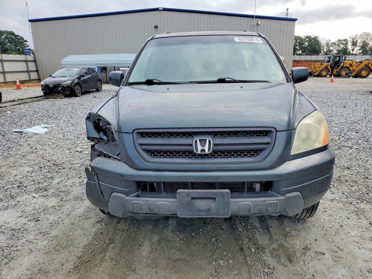 2004 Honda Pilot Exl Серый vin: 5FNYF18594B005096