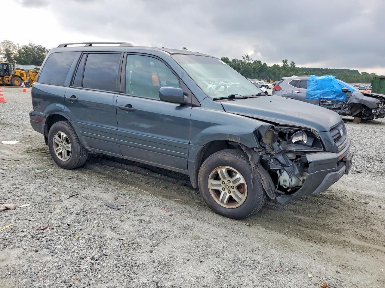 2004 Honda Pilot Exl Серый vin: 5FNYF18594B005096