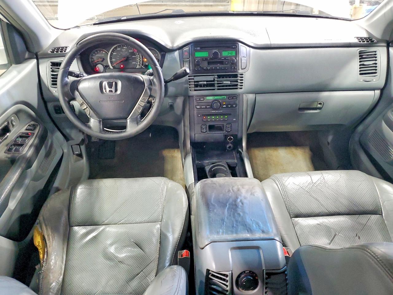 2005 Honda Pilot Exl White vin: 5FNYF18595B042747