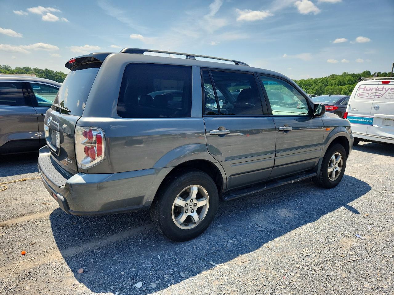 2007 Honda Pilot Exl Gray vin: 5FNYF18597B015177